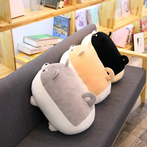 Plump Puffy Plush Dog | Cushion