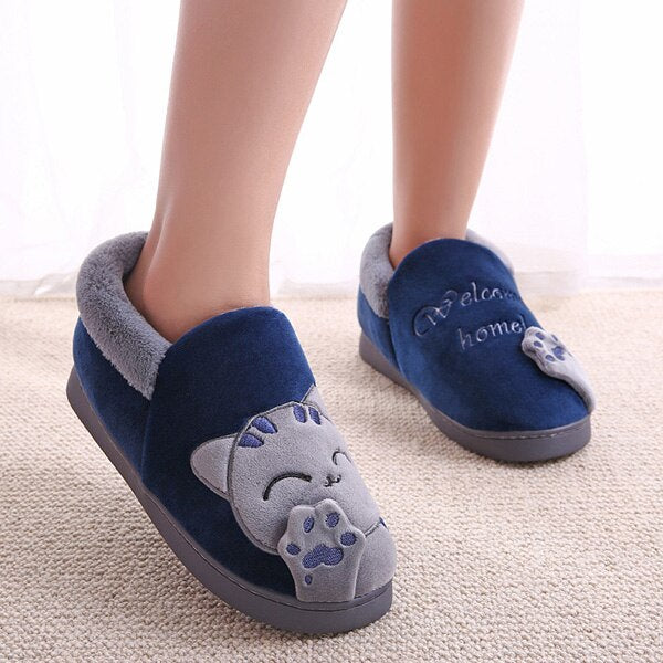 Plushie Cat Cozy Room Shoes