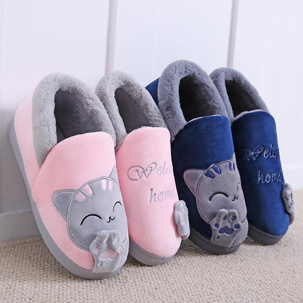 Plushie Cat Cozy Room Shoes