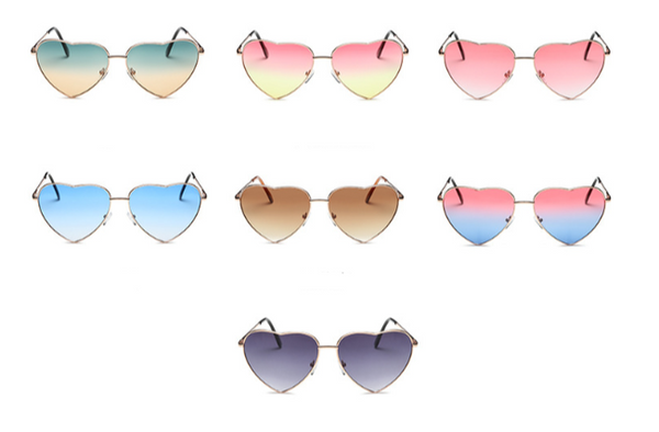 Heart Colored Designer Sunglasses