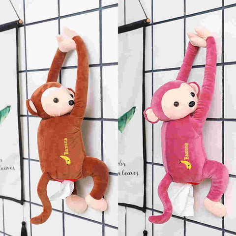 Monkey Soft Plushie Tissue Holder