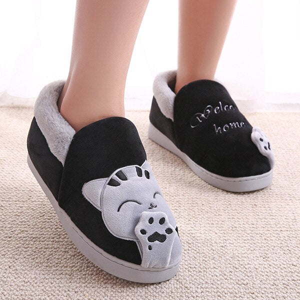 Plushie Cat Cozy Room Shoes