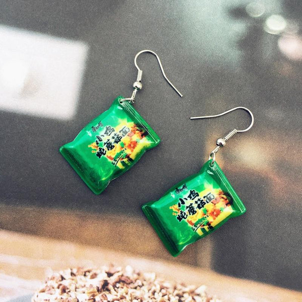 New Cute Mini Ramen Fashionable Earrings