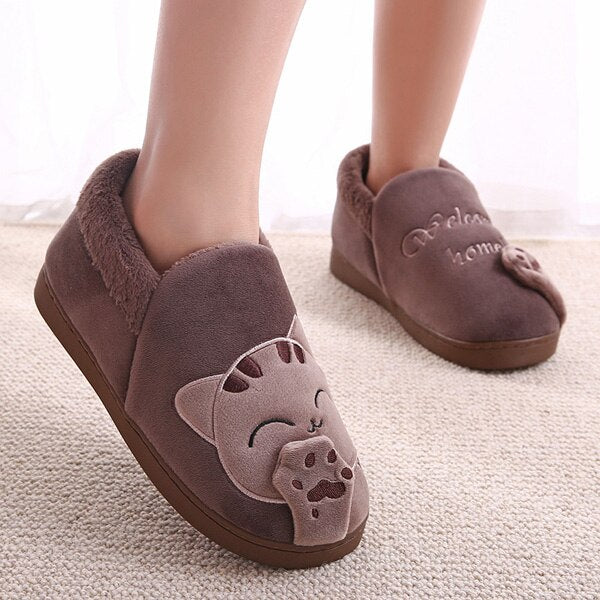 Plushie Cat Cozy Room Shoes