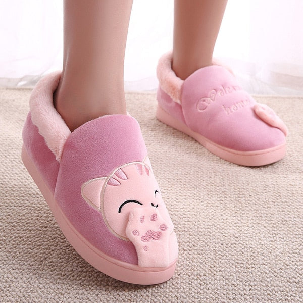 Plushie Cat Cozy Room Shoes