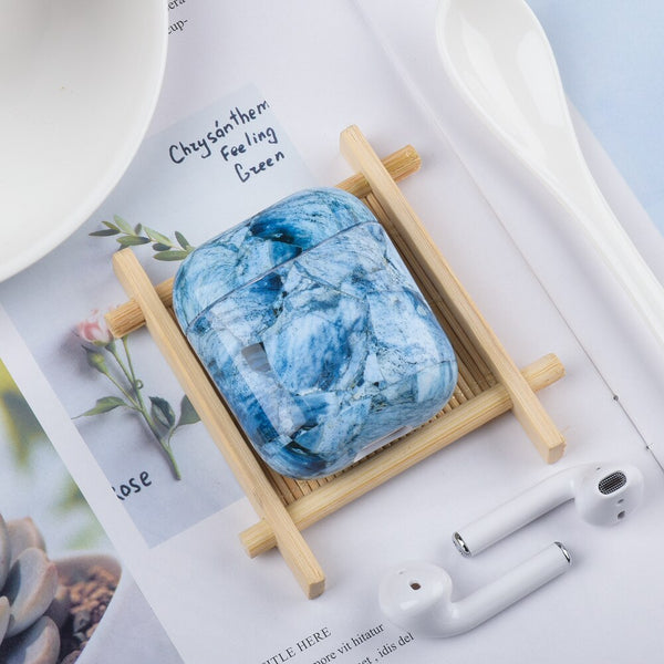 Sea Blue Marble AirPod Manic Marble Designed Case